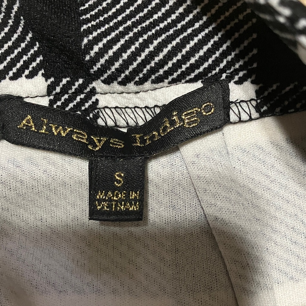 Always Asymmetrical Black and White Checkered Skirt - Picture 3 of 3